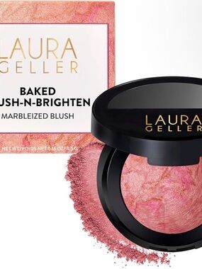 Laura Geller Rose Pink Marbleized Baked Blush-N-Brighten